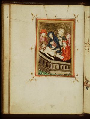 The entombment of Christ