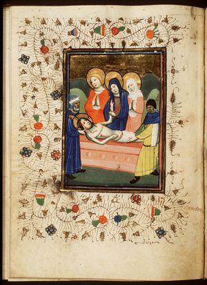 The entombment of Christ