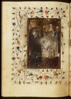 A funeral service in a church