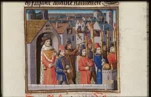 The senate's reward for C. Duilius: having defeated the Carthaginians in the naval battle at Mylae, he is permitted to have music played and torches lit in front of him when returning from a banquet or supper