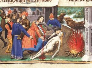 Plautius commits suicide on the dead body of his wife Orestilla