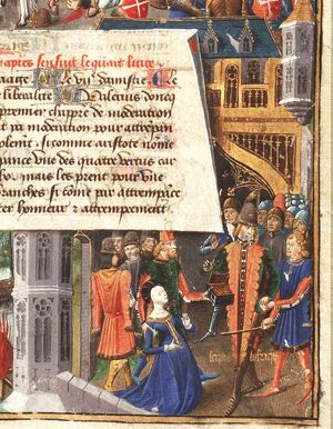 The continence of Scipio: Scipio Africanus Major restores a captive woman to her bridegroom Allucius; the ransom offered by the bride's father is given to Allucius as a wedding-gift