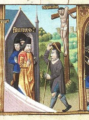 Crucifixion of the slave Alexander, with A. Fannius