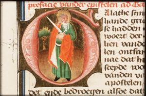 St. Paul holding a sword