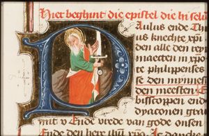 St. Paul holding a sword