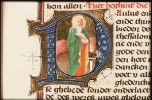 St. Paul holding a book and a sword