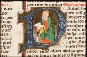 St. Paul holding a book and a sword