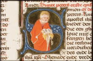 St. Peter holding a book and a key