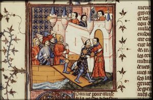 Scipio Africanus and Hasdrubal received by Syphax, king of Numidia