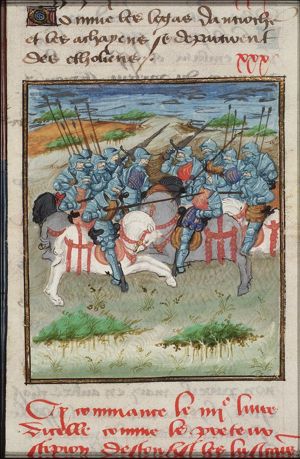 Battle between the army of Scipio Nasica and the Lusitani