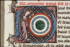 The Creation: division of the waters above and below the firmament