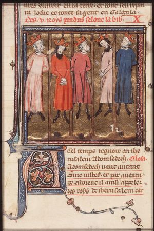 The death of the five Amorite kings