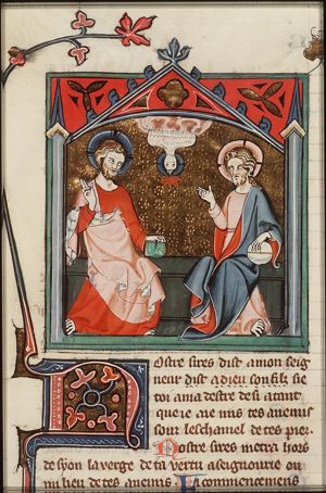 The Trinity: God the Father, Christ and the Holy Spirit as a dove
