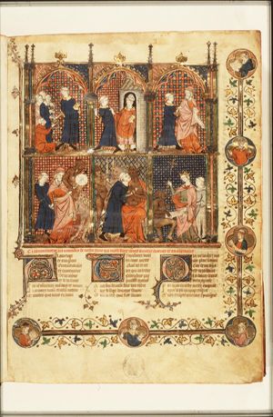 Legend of the monk Theophilus: Theophilus giving alms (1st of 6)
