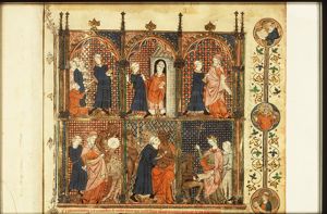 Legend of the monk Theophilus: Theophilus giving alms (1st of 6)