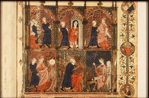 Legend of the monk Theophilus: Theophilus giving alms (1st of 6)