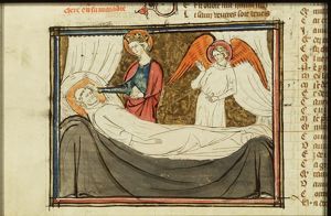 Legend of the sick clerk, recovered by Mary