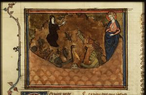 Legend of the nun whom the devil had caused to be chased away from the convent
