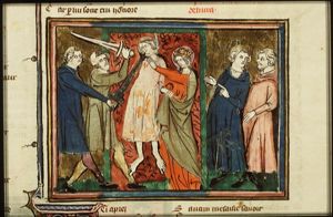 Legend of the thief condemned to be hanged, who's saved by Mary