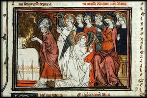 Legend of the bishop of Clermont celebrating a mass