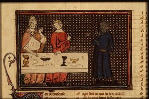 Legend of the rich man being served by the devil