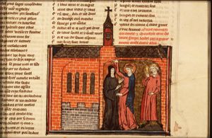 Legend of the nun leaving the cloister because of her love for a knight