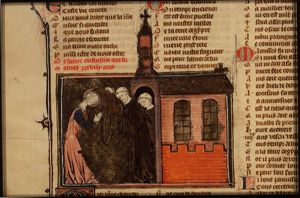 Discovery of the real sex of St. Euphrosyne, who tried to enter a monastery disguised as a man