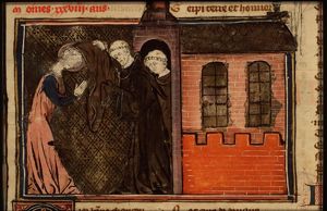 Discovery of the real sex of St. Euphrosyne, who tried to enter a monastery disguised as a man