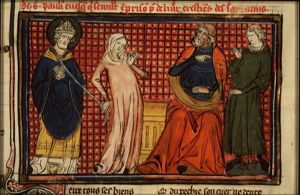 St. Paulinus being captured to liberate Christians from the Saracens