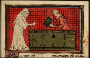 Legend of the conversion of a profiteer