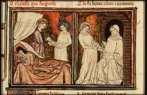Legend of the abbess, whose child was dedicated to a hermit