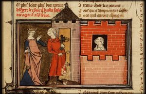 Legend of the Roman emperor having his wife guarded by his brother