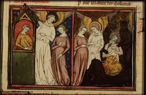 Legend of the woman, who saw her mother in the hell and her father in the heaven