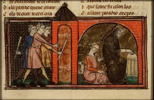 Legend of a hermit burning his fingers