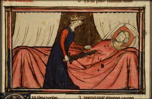 Legend of the queen killing her Knight Marshal