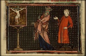 Legend of the nobleman who denied the existence of God, but adored Mary