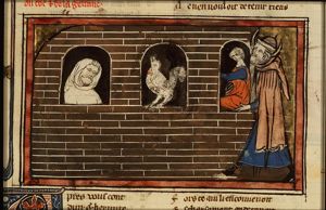 Legend of the hermit and the cock