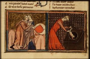 Legend of the woman having three children of her uncle