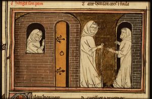 Legend of the hermit whose bread has been changed