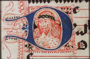 Head of Christ, with a crown of thorns