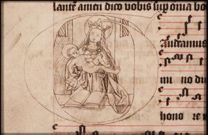 Mary holding the Christ-child