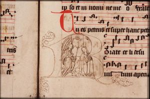 The Annunciation: Gabriel announces Christ's birth to Mary