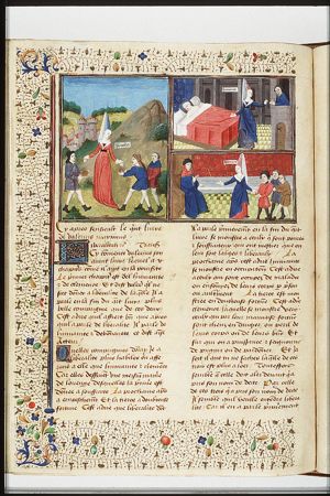 A woman giving alms: Liberality (1st of 3)