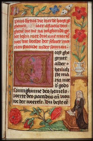 Annunciation: Mary praying