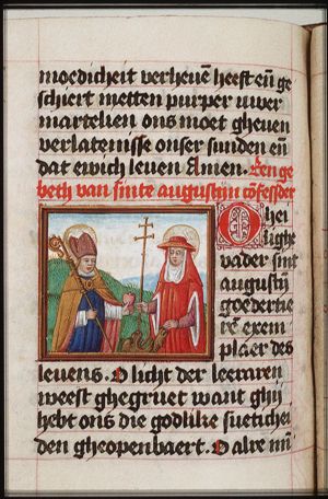 St. Augustine, Bishop of Hippo, and St. Jerome
