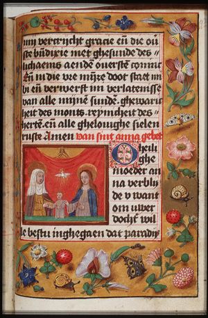 Anna selbdritt: Anna, Mary and the Christ-child close together