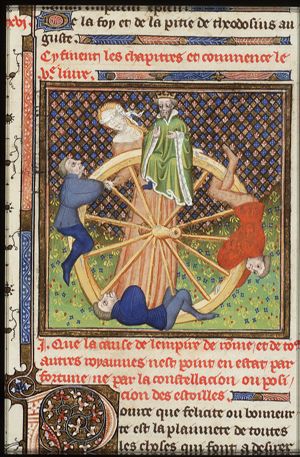 Fortune turning her wheel