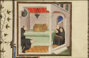 The veneration of the relics of St. Bernard of Clairvaux