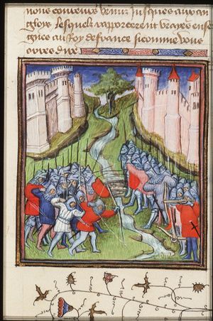 The English and French armies face to face on the Somme