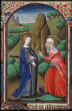 The Visitation: Mary meets St. Elisabeth